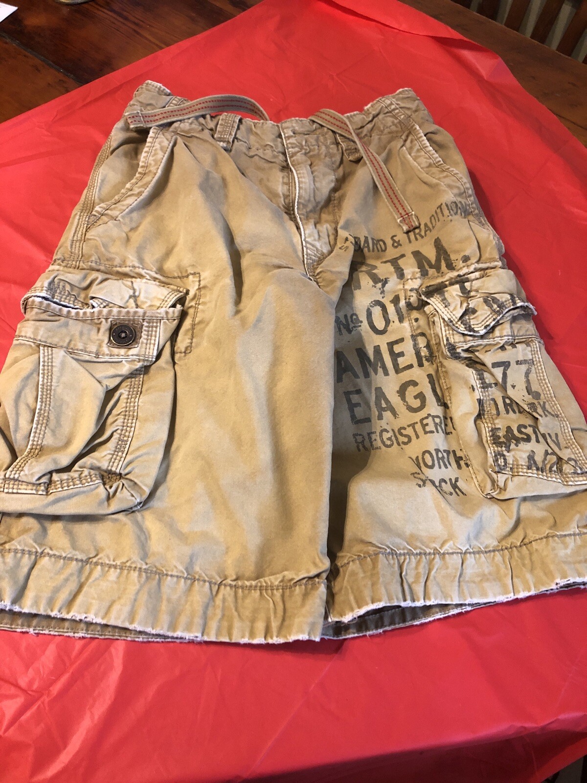 Mens AMERICAN EAGLE 🦅 Next Level Flex cargo shorts A… Gem