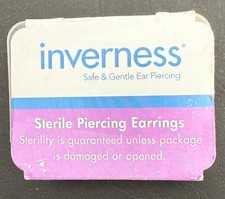 Inverness Sterile Piercing Earrings 54C 3mm CZ Prong Set