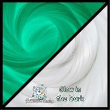 Glow in the Dark White Doll Hair for Rerooting Custom Dolls, Doll Rehair