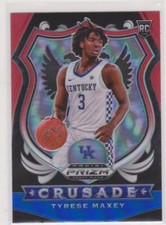2020-21 Panini Prizm Draft Tyrese Maxey Red, White, Blue Crusade #94 Rookie RC