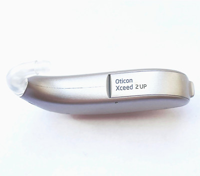 Used, 1x Oticon Xceed 2 UP behind  the ear BTE/Beige color     -    USA Shipping