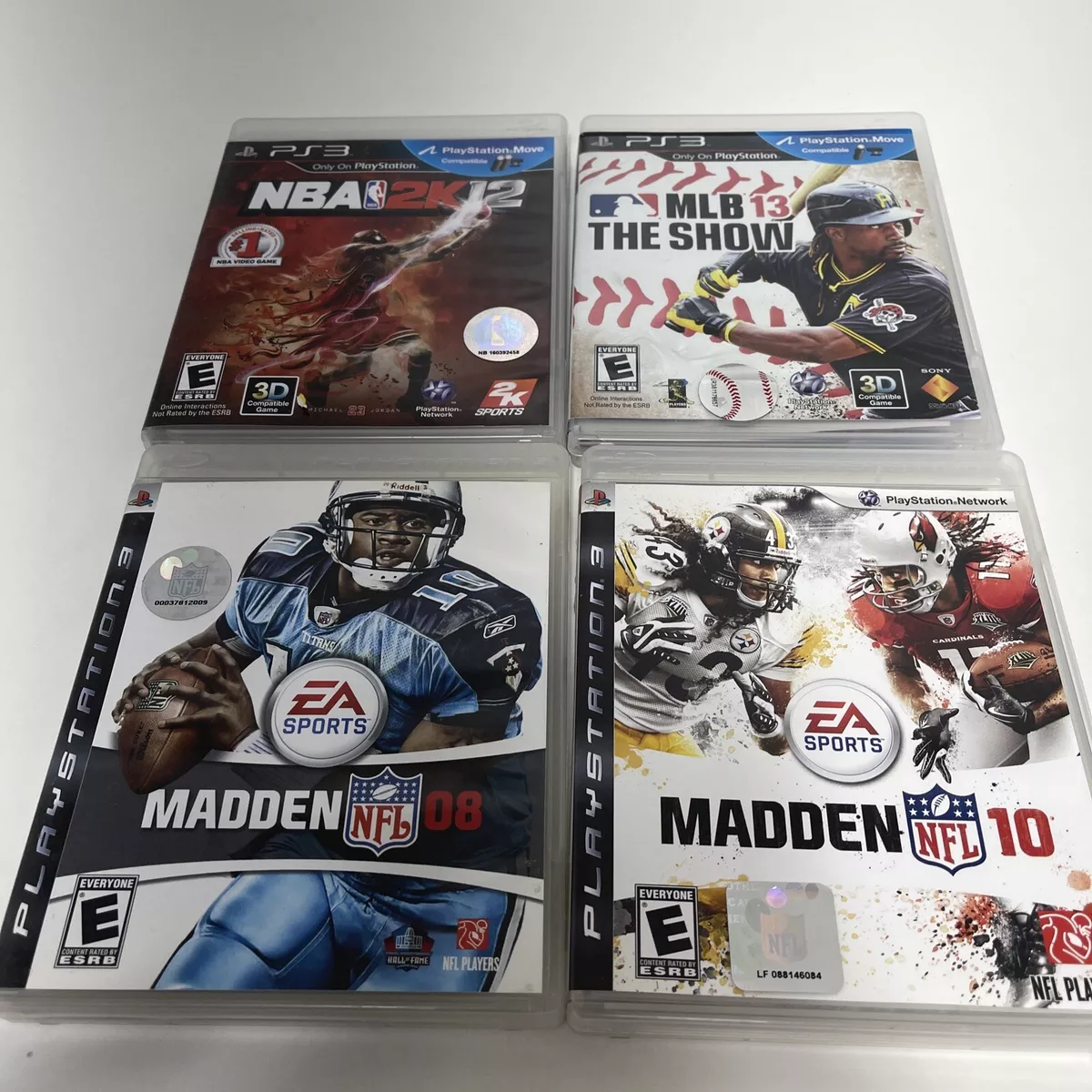 Lot 4 PS3 PlayStation 3 Games Madden NFL 10 And 8 NBA 2K11 MLB 10 The Show