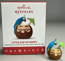 Hallmark Keepsake Little Cup Of Happy Miniature Christmas Ornament 2016  QXM8581