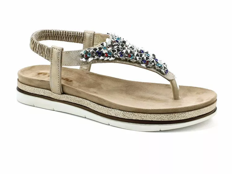 SCARPE SANDALO INFRADITO DONNA INBLU SA27 SA000027 SABBIA