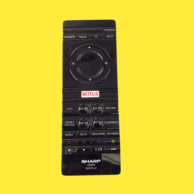 SHARP GJ221-U AQUOS LCD 4K TV REMOTE BLACK #055 Z65/124