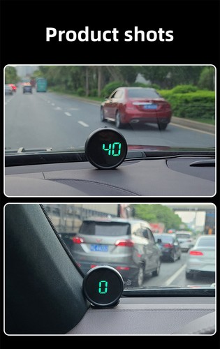 Digital GPS Speedometer Car HUD Head Up Display Overspeed Alarm Compass KMH MPH - Picture 13 of 13