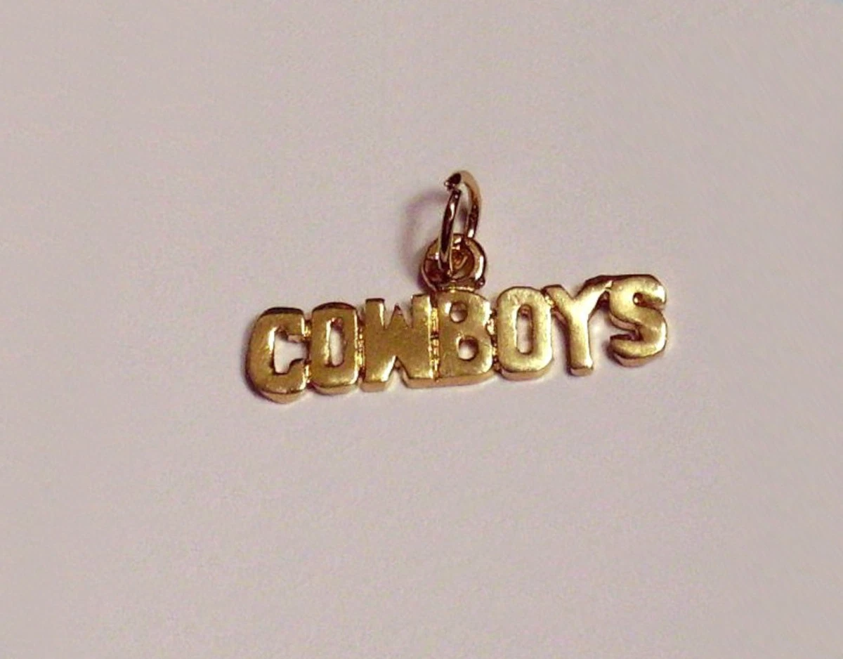 Dallas cowboys gold pendant deals