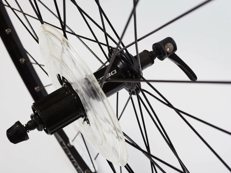 Buje Deore rueda trasera Fuji 700c buje 8-10 sp, llanta Vera DPM18 MSW, 135 mm, QR 36h R42 Foto 3 de 4