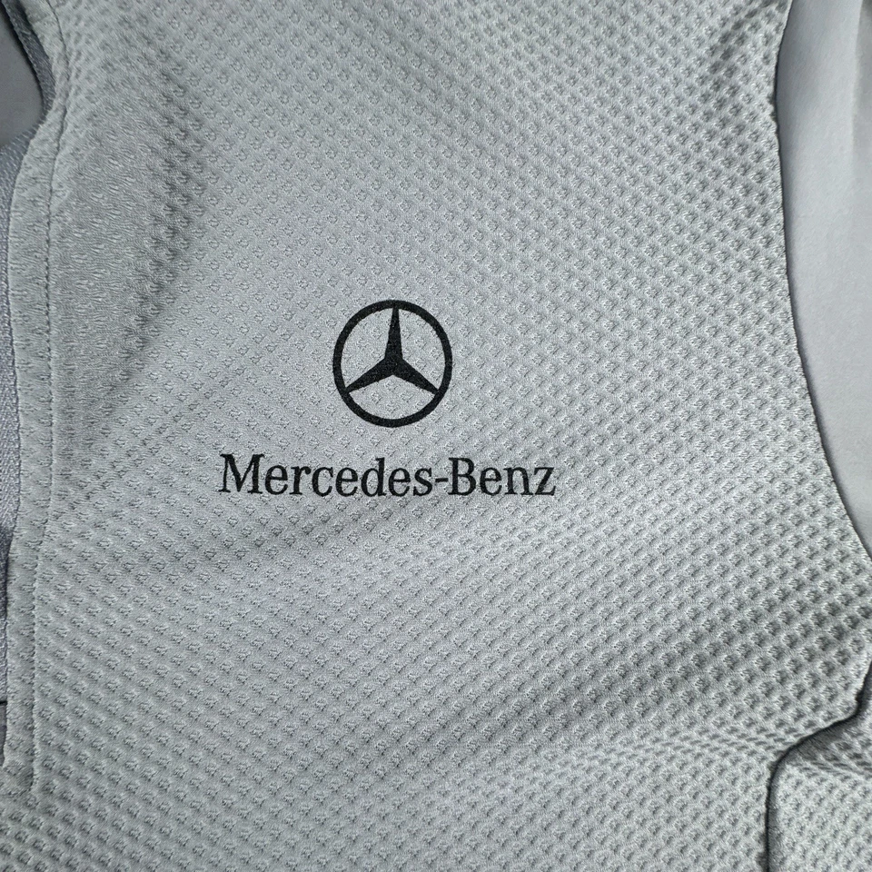 Мужской гибридный роскошный пуловер Adidas Golf на четверть молнии M с серой сеткой - Изображение 4 из 4