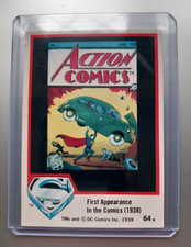 Superman - Action Comics Card # 64 First Appearance Topps 1st Series 1978 💥💥💥