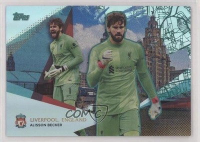 2021 Topps Liverpool Team Set England Teal Foil 24/150 Alisson Becker #32 09j5