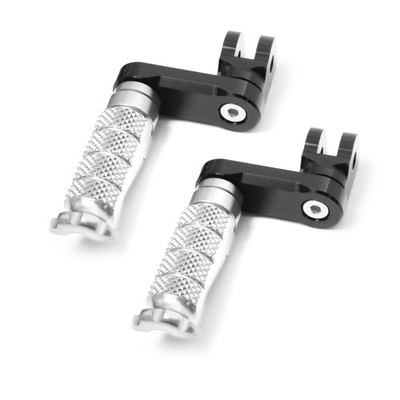 Silver MCCP 1.5 inch Lower Front Foot Pegs For Can-Am Spyder RS Models 08-12 13