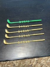 5 Vintage DORAL COUNTRY CLUB Golf Club Swizzle Stick Cocktail Drink STIRRERS