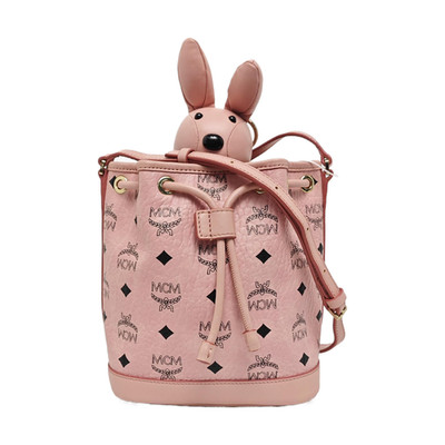 MCM Zoo Series Visetos Allover Print Cute Rabbit - Very Good #1017YS0