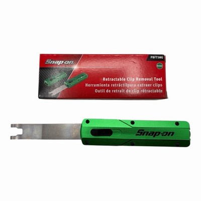Snap on Tools Green Retractable Trim Clip Removal Tool PBFT50G New