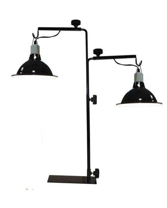 Support de lampe double Komodo pour créer le climat parfait en terrarium