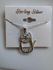 New-Cat sterling silver necklace