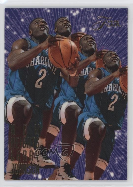 1995-96 Flair New Heights Larry Johnson #3 7v7