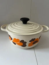 Out of print Le Creuset Cocotte Ronde Peacock Orange 18cm