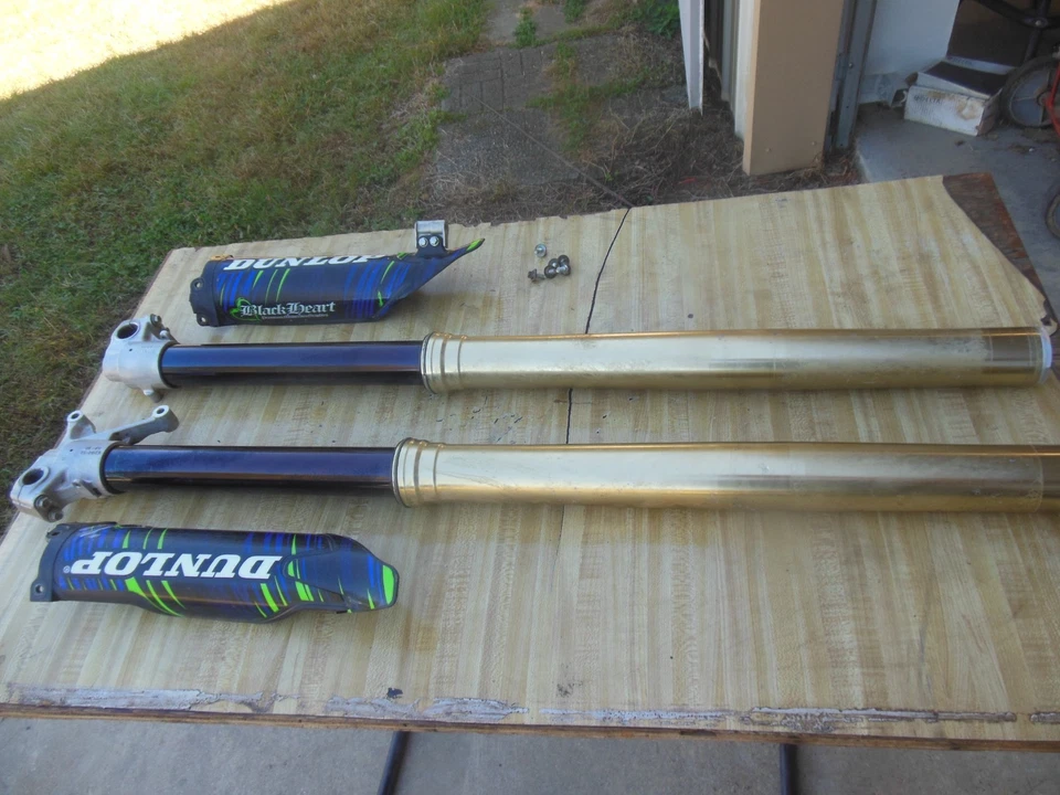 13 - 16 KAWASAKI KX250F KX 250 F SHOWA FRONT FORKS SUSPENSION OEM - Image 3 of 4