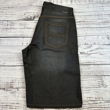 Rocawear Shorts Mens 38 Denim Wide Leg Baggy Hip Hop Streetwear Y2K Jean Gray