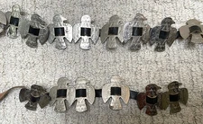 VTG 60s Fred Harvey Era Stamped Bird Eagle Conchos Belt 20 Birds Broken