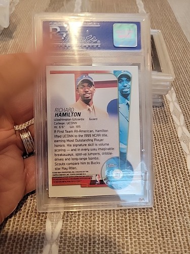 1999-00 Topps Chrome Richard Hamilton #114 PSA 9 MINT Rookie RC - Bild 5 von 5