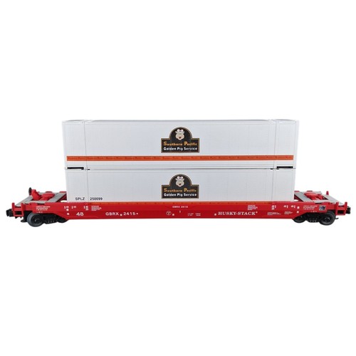 MTH Electric Trains O Scale #20-95003 Southern Pacific Husky Stack Car L/N - Picture 5 of 10