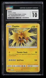 Zapdos 012/034 Trading Card Game Classic Holo