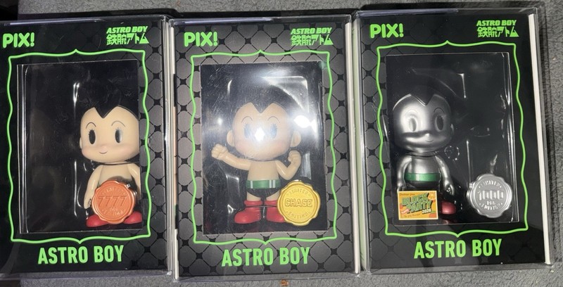 Thrilljoy Pix! Astro Boy Trio! Hero, Chase & Block Party 2026 #0025 Of 1000!!