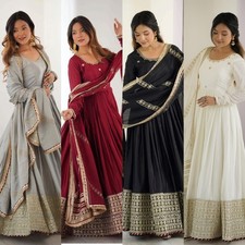 Gown Anarkali Dress Bollywood Pakistani Indian Wedding Suit Shalwar kameez Party