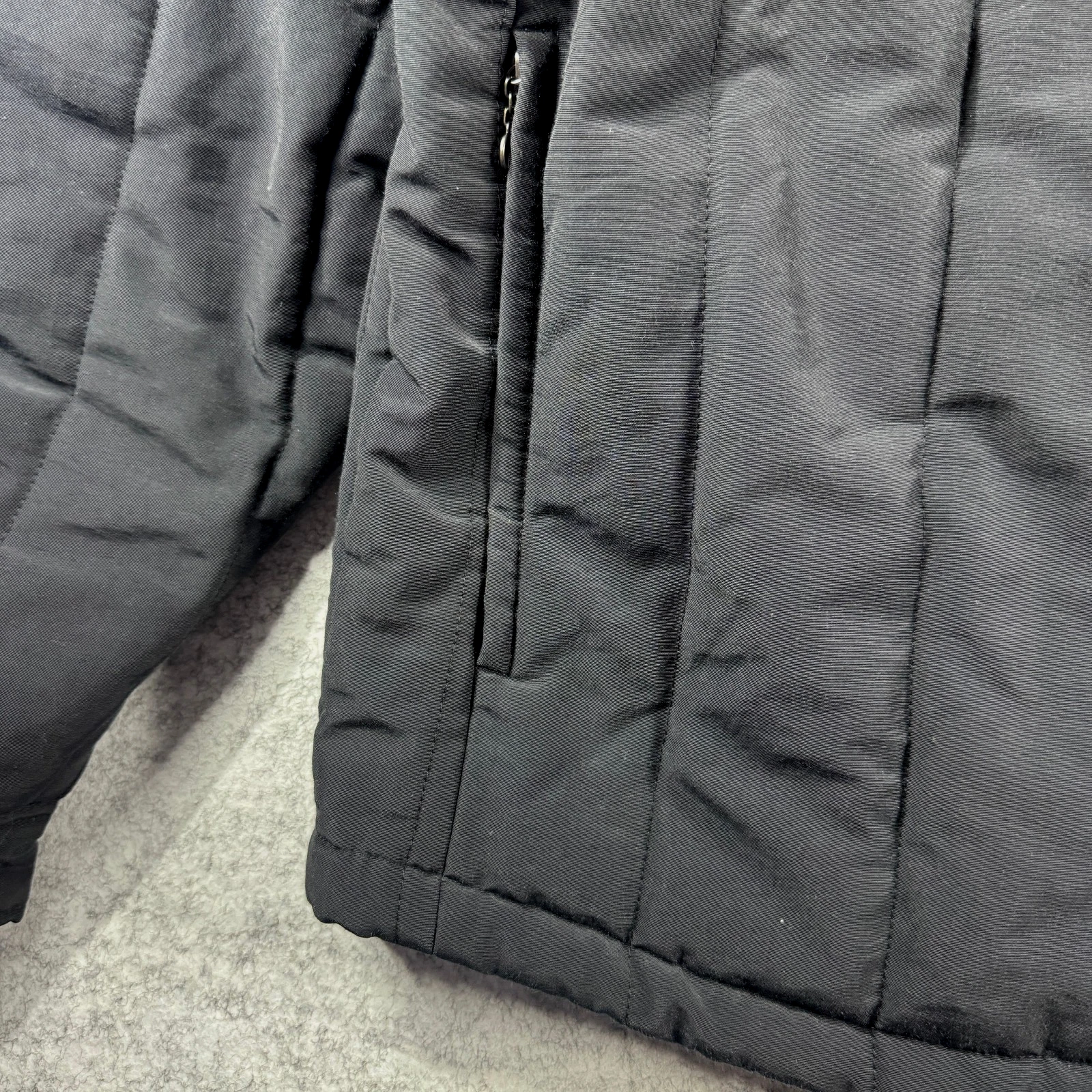Brain Dead Puffer Button Up Shirt sz XL Dark Navy Blue - Japan Fabric Quilted - product detail image 6