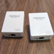 TRENDnet TPL-401E Power Line Ethernet Adapter T21 pair 