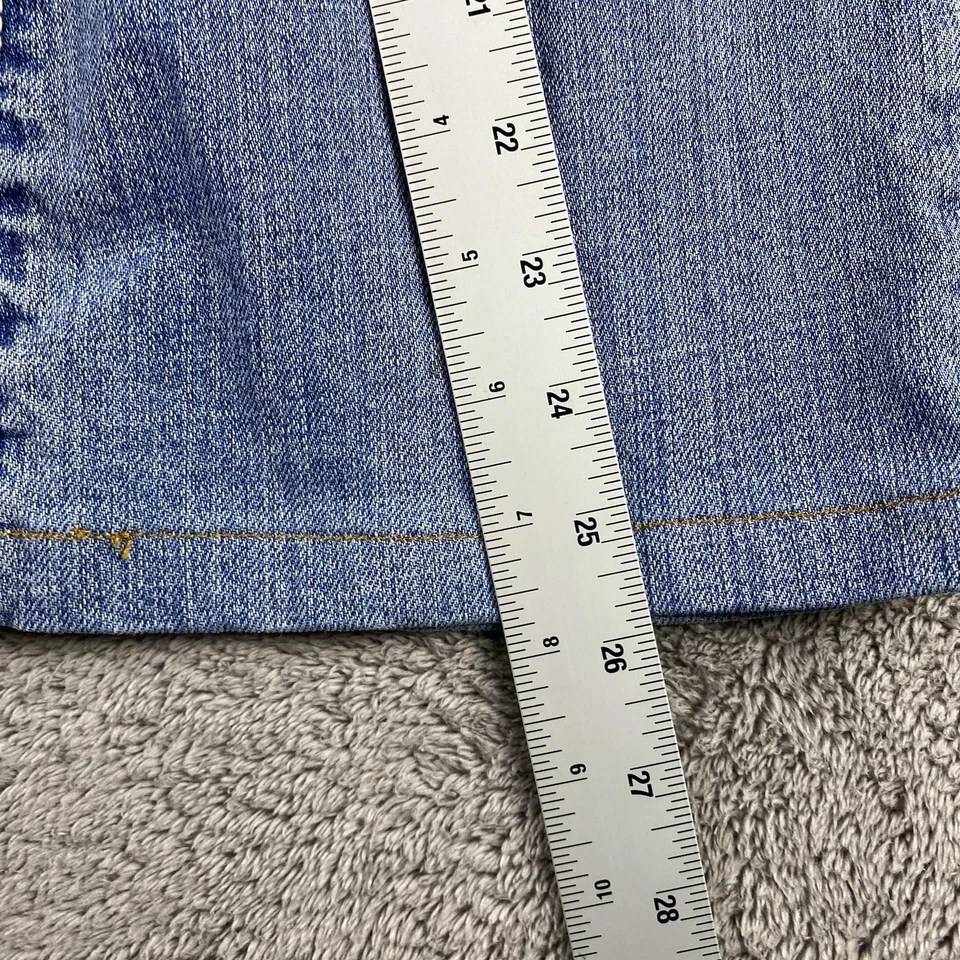 Женские джинсы Levis 529 Curvy Boot Cut 28x26 Цвет синий Свет Стирка Низкая посадка Подол - Изображение 4 из 4