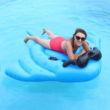 Game Giant Inflatable Surfin' Stingray Swimming Pool Inflatable Float Lounge