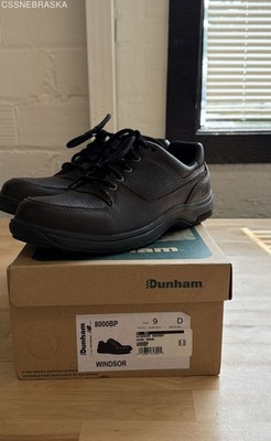 Dunham Black Windsor Men's Leather Waterproof Comfort Oxford Shoes - Size 9D