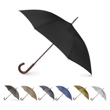 Totes Auto Open Water Repellent Stick Umbrella with Classic One Size, Black