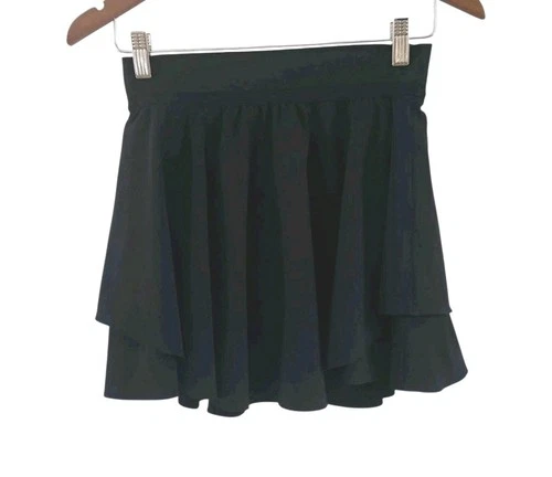 Lululemon Womens Skort Black Court Rival High Rise Tennis Mini Skirt Skort 4