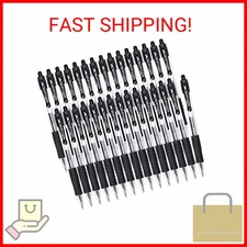 Aen Art Gel Pens, 30 Pack Black Gel Pen Fine Point, Retractable Gel Ink Rollerba