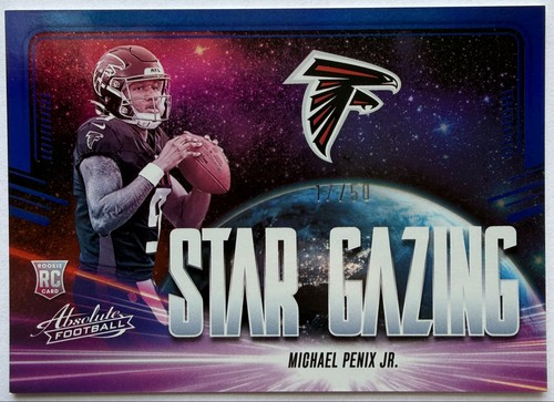 Michael Penix Jr. [Blue Spectrum] #SG-MPJ 2024 Panini Absolute Star Gazing card