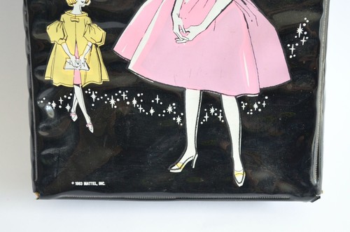 Astuccio vintage 1963 Midge Barbie's Best Friend nero Mattel - Foto 2 di 7