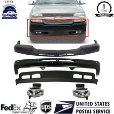Front Bumper Valance Trim Fog For 01-02 Chevrolet Silverado 2500hd 3500
