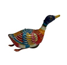 Vintage Alps Made in Japan Tin Windup Toy Swimming Duck Works