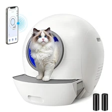 Automatic Cat Litter Box Self Cleaning Robot Odor Removal with APP+Panel Control