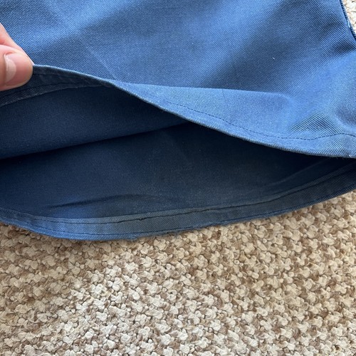 Vintage French Faded Blue Cotton Works Chore Distressed Canvas Pants - Picture 10 of 22