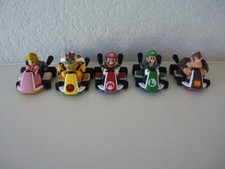 TOMY Nintendo Mario Kart Pull Back Racers 5 pc Bowser Mario Luigi Peach Donkey