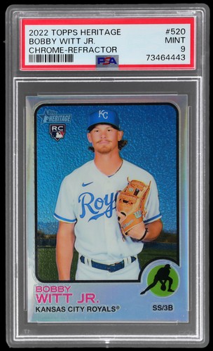 2022 Topps Heritage Bobby Witt Jr. #520 PSA 9 Chrome Refractor /673 Baseball RC