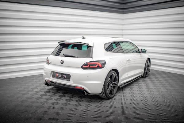 Maxton Design Diffusor Flaps V.2 Passend FüR VW Scirocco R Mk3 Schwarz Hochglanz-image