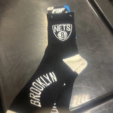 Brooklyn Nets NBA  logo socks Size Large