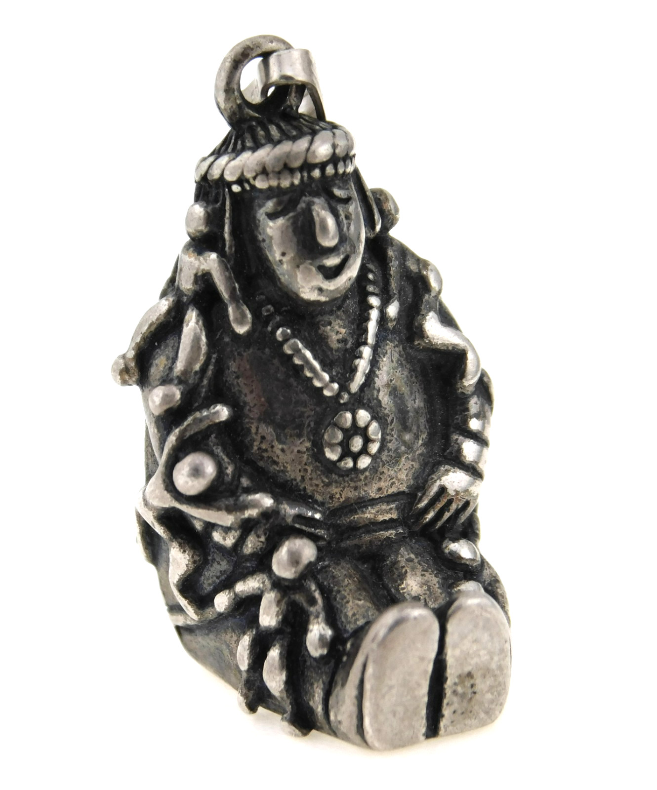 Native American Silver Cloud 925 Sterling Storyte… - image 2